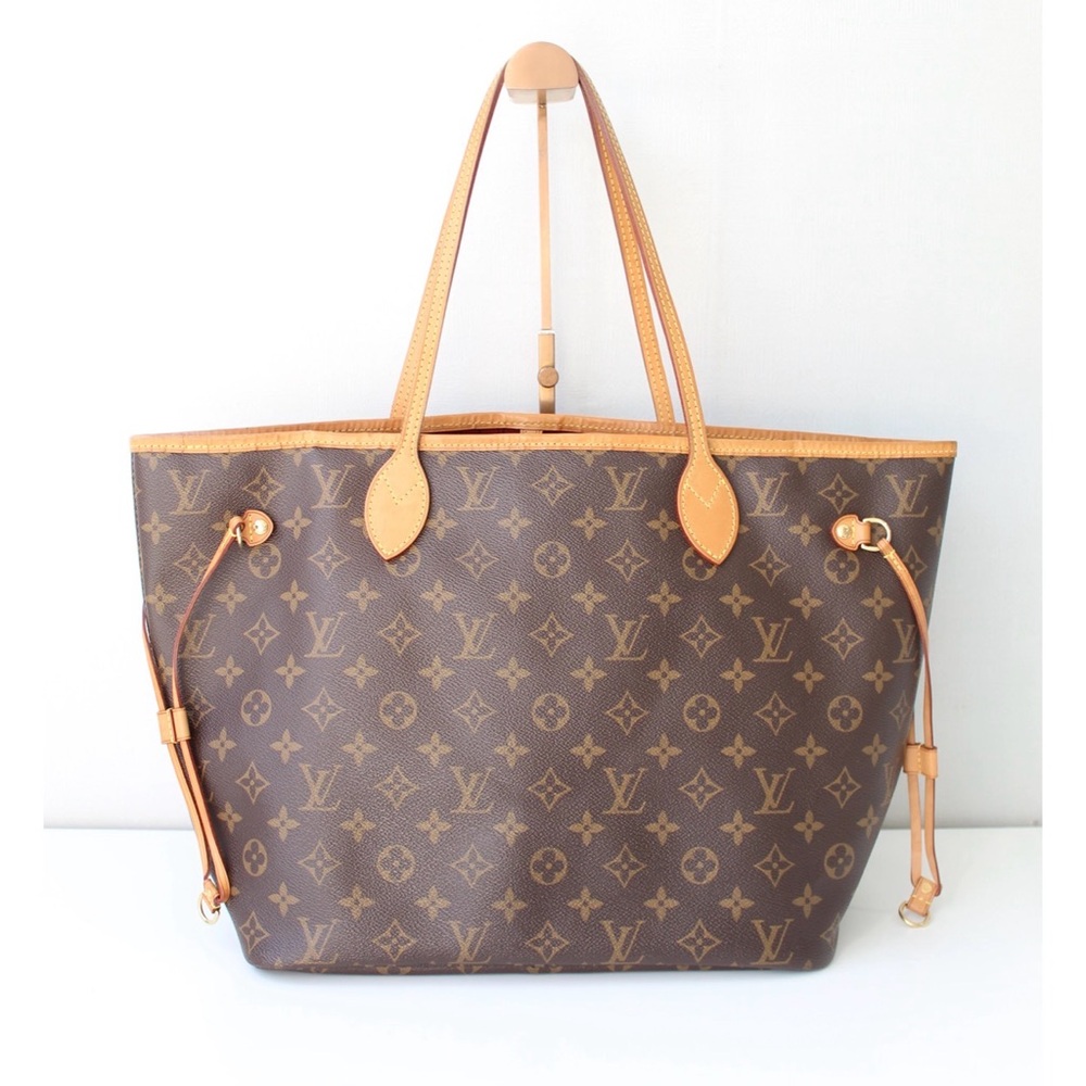 Louis Vuitton Monogram Neverfull Tote in Brown and Tan